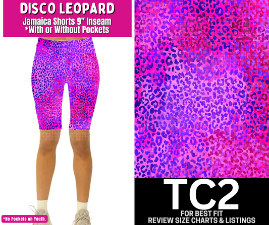Disco Leopard Jamaica Shorts w/ Pockets
