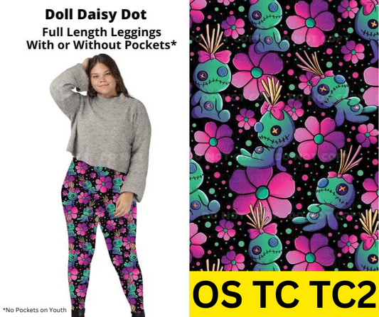 Doll Daisy Dot Full Length Leggings w/ Pockets
