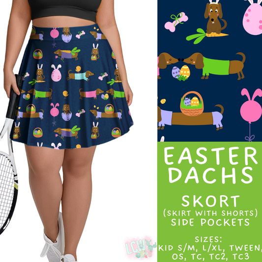 Batch #478 - Bunny Trail Collection - Closes 1/12 ETA - Early March - Easter Dachs Skort