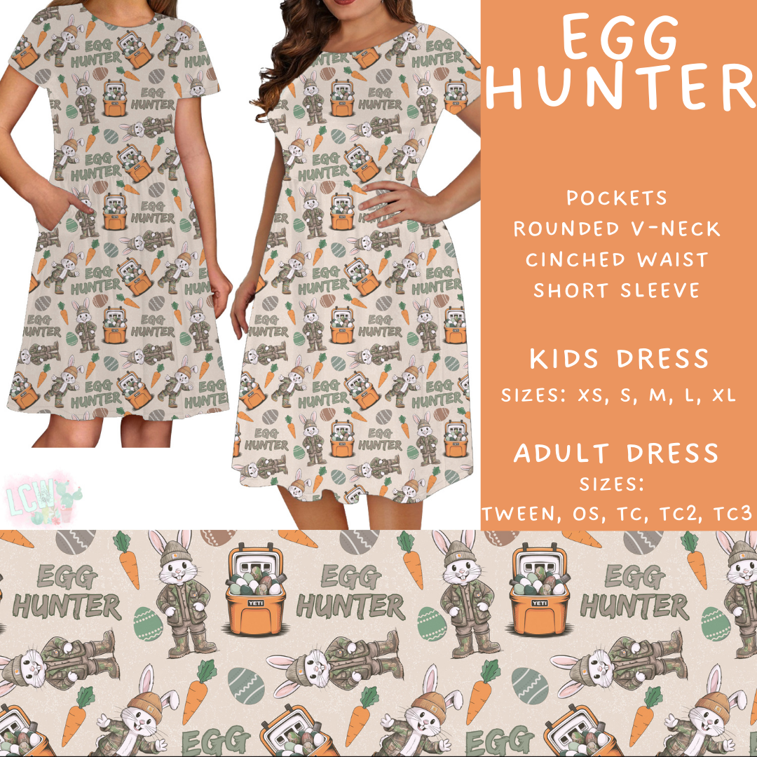 Batch #478 - Bunny Trail Collection - Closes 1/12 ETA - Early March - Egg Hunter Adult & Kids Dresses
