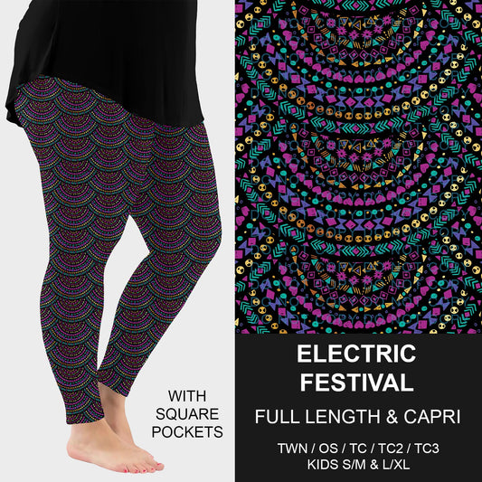 B257 - Preorder Electric Festival Leggings w/ Pockets (Closes 10/26. ETA: late Dec.)