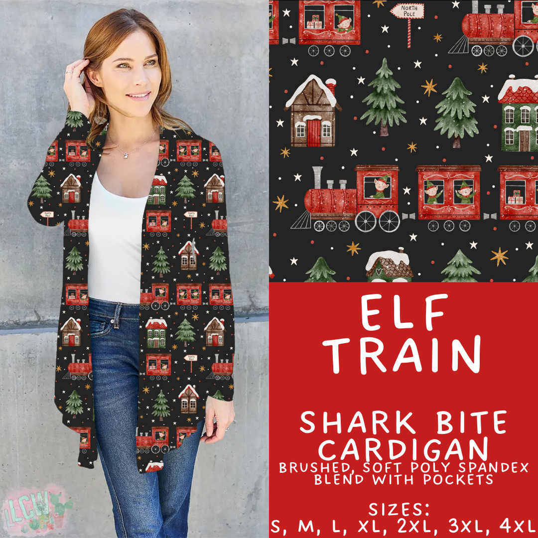 Batch #424 - Jingle All The Way - Closes 10/3 - ETA mid/late Nov - Elf Train Cardigan