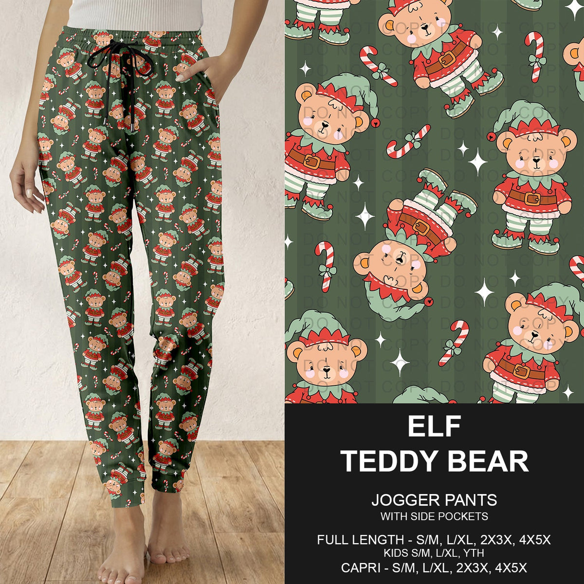 B313 - Preorder Elf Teddy Bear Joggers (Closes 9/20. ETA: late Nov.)