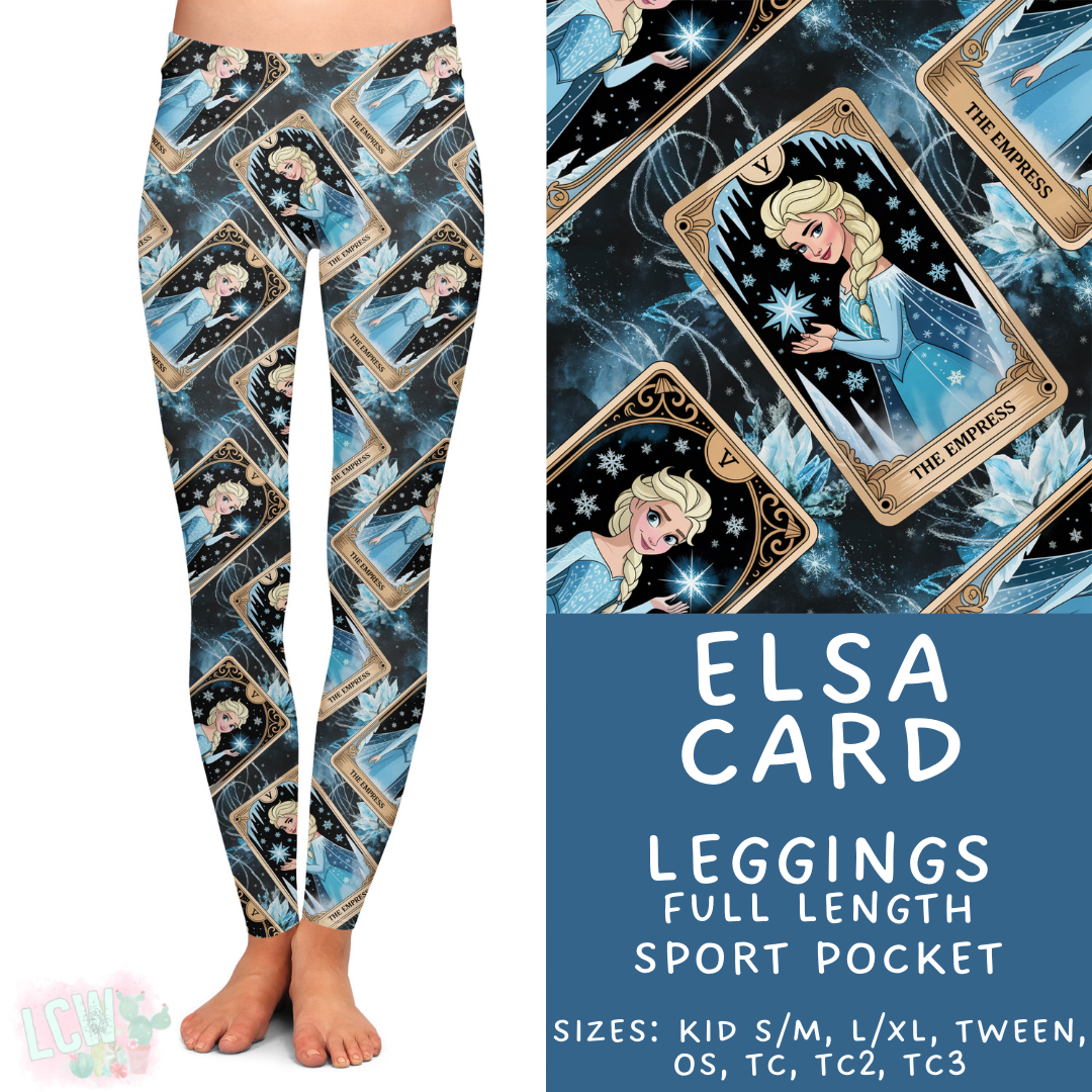 Batch #474 - Princess Tarot - Closes 1/12 - ETA early/mid March - Elsa Card Full Length Leggings