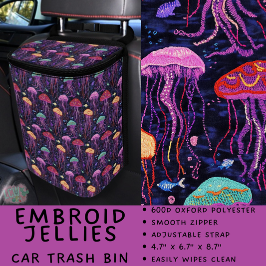 Batch #423 - Car Accessories - Closes 10/2 - ETA mid/late Nov - Embroid Jellies Car Trash Bin