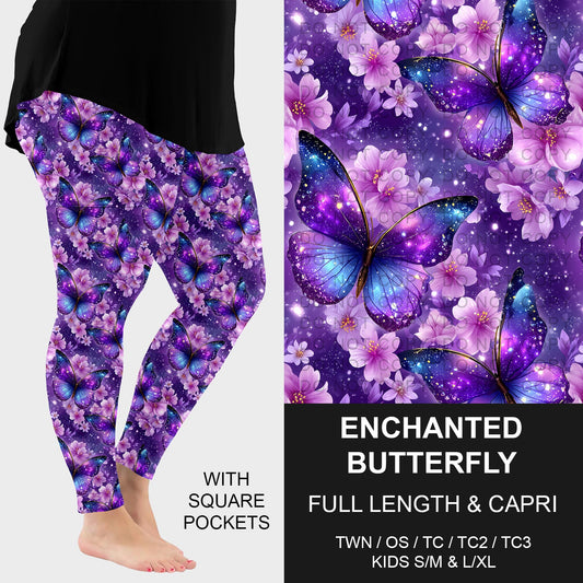 B274 - Preorder Enchanted Butterfly Leggings w/ Pockets (Closes 2/22. ETA: late April) - Alonna's Legging Land