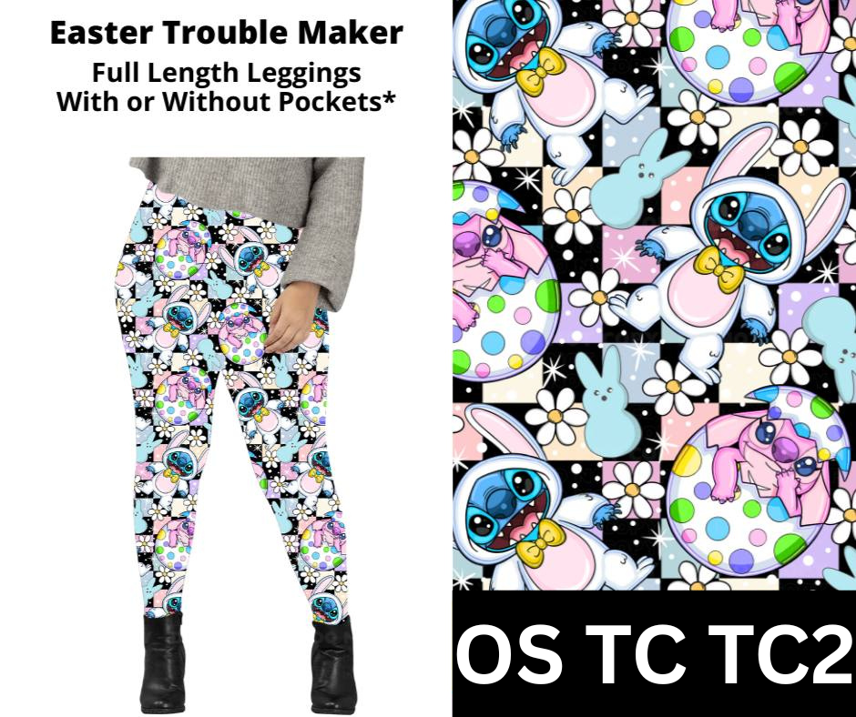 Easter Trouble Maker Full Length Leggings w/ Pockets