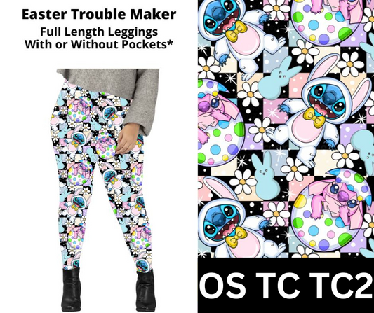 Easter Trouble Maker Full Length Leggings w/ Pockets