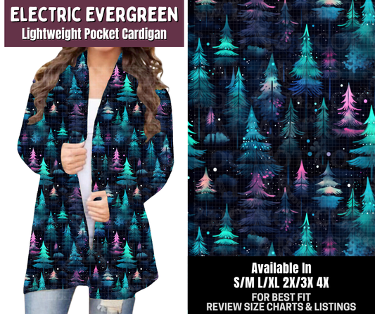 Preorder! Closes 9/14. ETA Dec. Electric Evergreen Pocket Cardigan