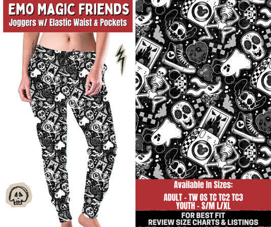 Preorder! Closes 12/22. ETA March. Emo Magic Friends Joggers