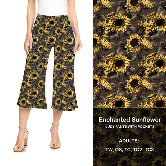 Enchanted Sunflower Judy Hybrid Pants with Pockets - Alonna's Legging Land
