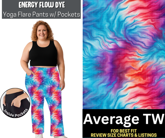Energy Flow Dye Yoga Flare Pants