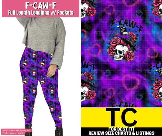 F-Caw-F Leggings Choose Fleece or Traditional - Alonna's Legging Land