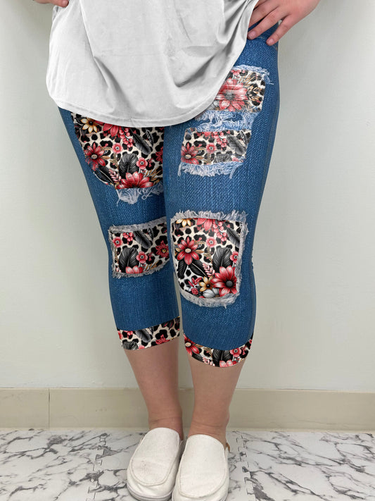 Wild One Denim Capri w/ Pockets | Run Ends 2/24 | ETA 42 Days - Alonna's Legging Land