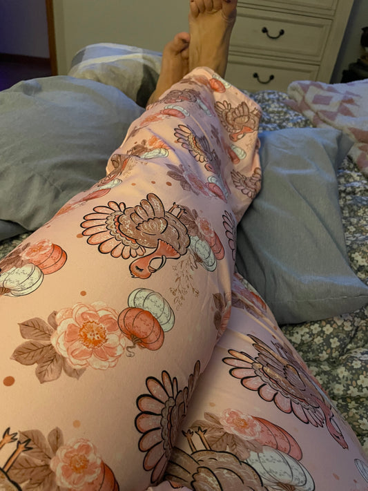 Pretty Turkey Leggings w/ Pockets