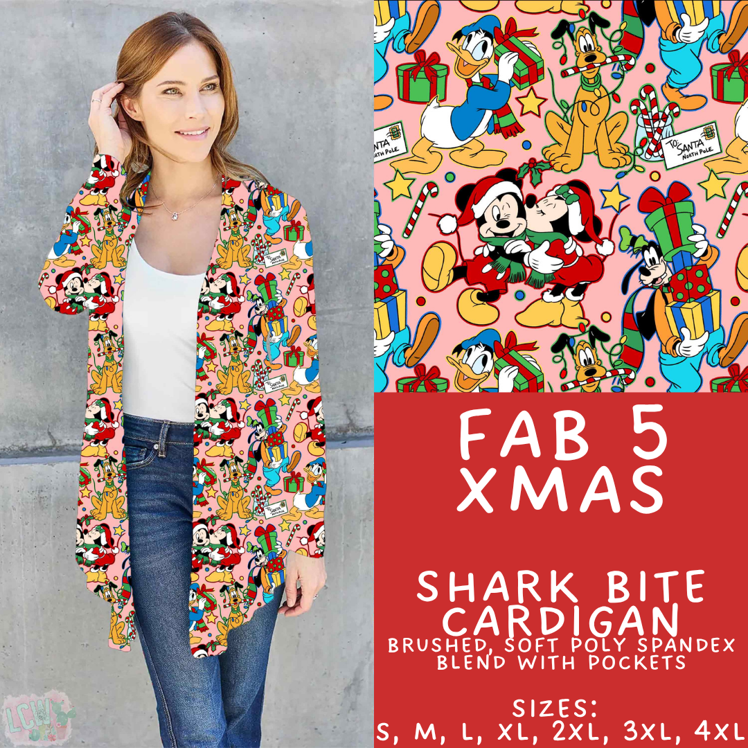 Batch #558 - Magical Character Christmas - Closes 7/20 - ETA mid/late Sept - Fab 5 Xmas Cardigan