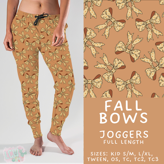 Batch #421 - Fun Run 15 - Closes 9/29 - ETA mid/late Nov - Fall Bows Joggers