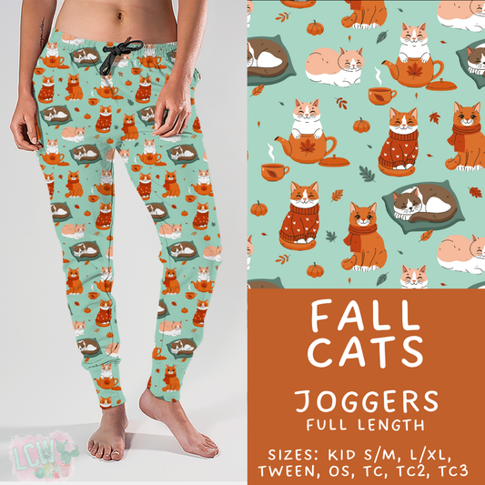 Batch #403 - Hello Fall 2 - Closes 8/28 - ETA mid October - Fall Cats Joggers
