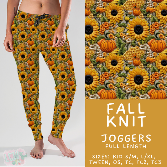 Batch #407 - Fall Fun 2 - Closes 9/4 - ETA mid/late October - Fall Knit Joggers
