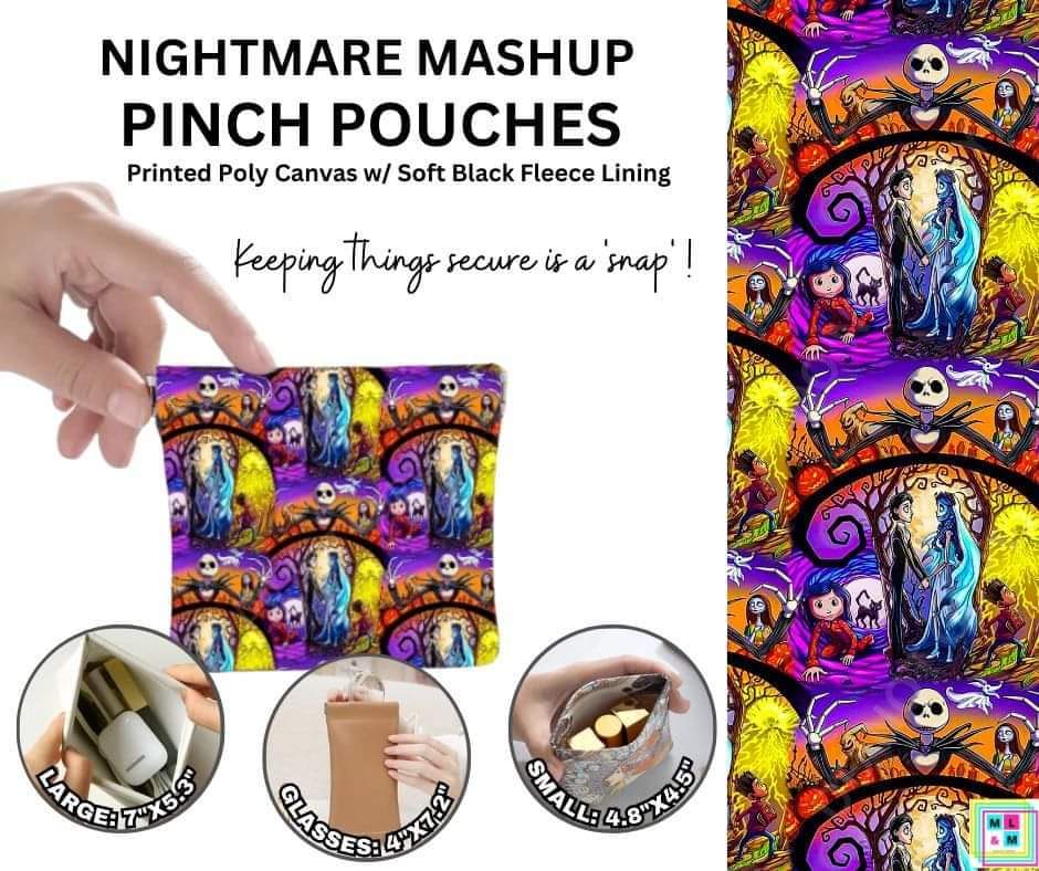 Nightmare Mashup Pinch Pouches in 3 Sizes - Alonna's Legging Land