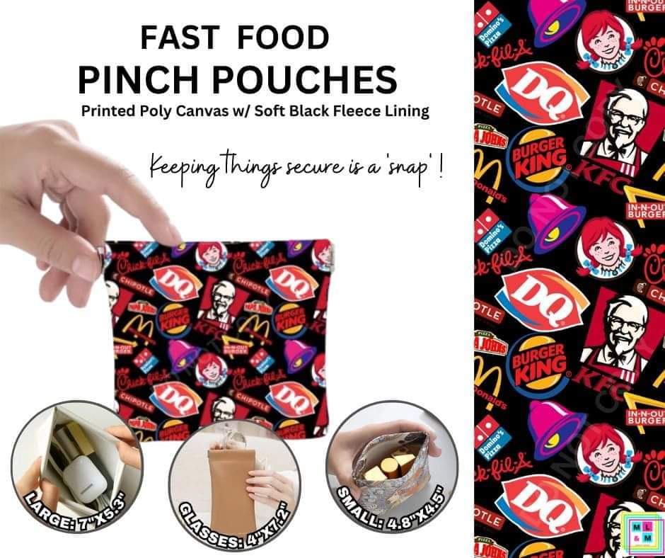 Fast Food Pinch Pouches in 3 Sizes - Alonna's Legging Land