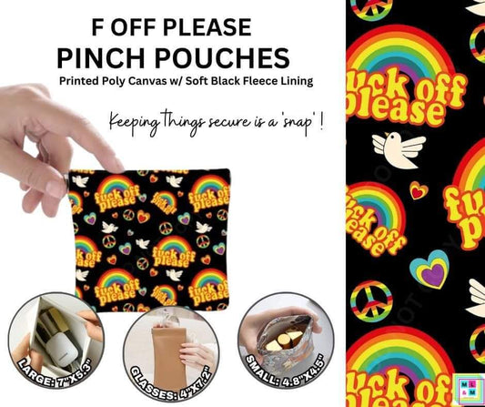 F Off Please Pinch Pouches in 3 Sizes