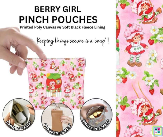 Berry Girl Pinch Pouches in 3 Sizes