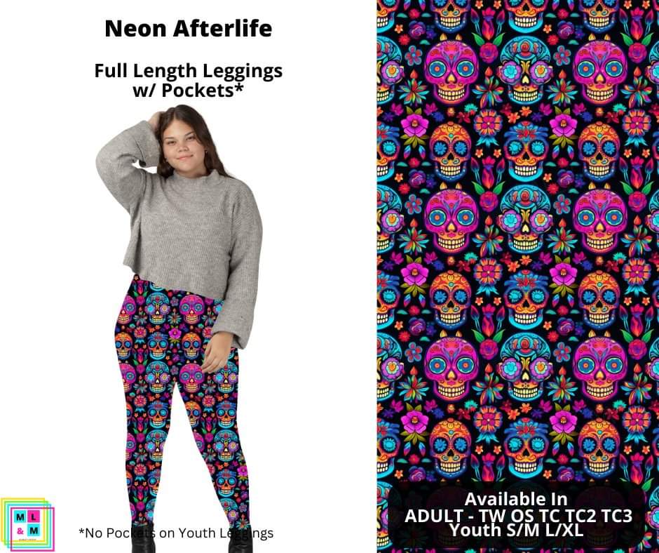 Neon Afterlife Full Length Leggings w/ Pockets