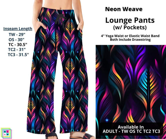 Neon Weave Full Length Lounge Pants
