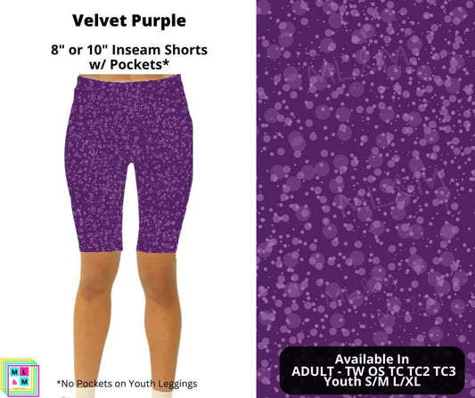 Velvet Purple Shorts