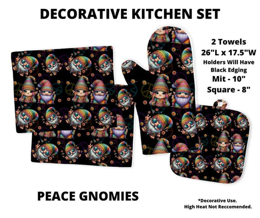 Peace Gnomies Decorative Kitchen Set - Alonna's Legging Land