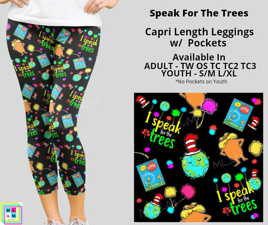 Speak For The Trees Capri Length w/ Pockets