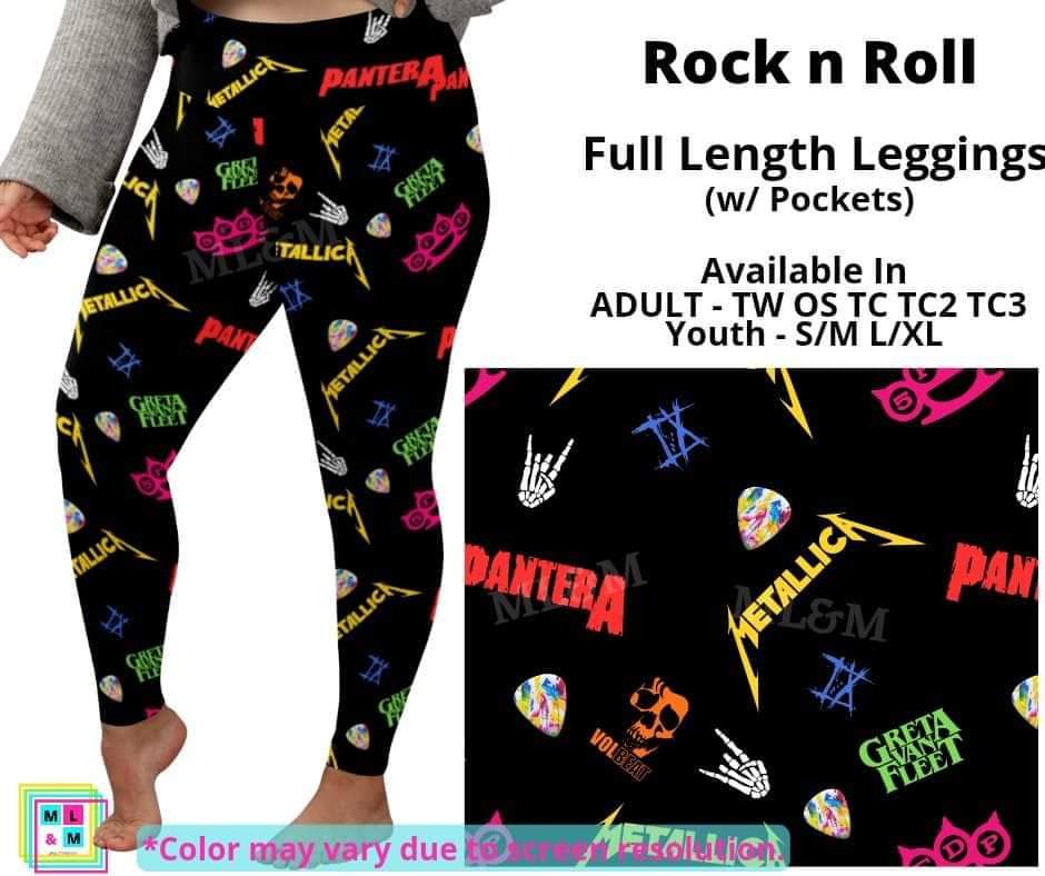 Rock n Roll Full Length Leggings w/ Pockets