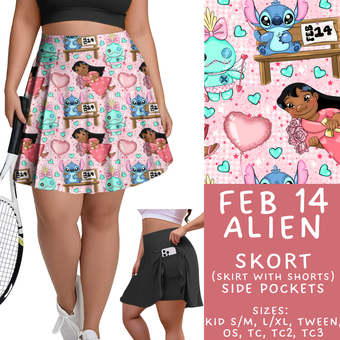 Batch #457 - Magical Character Love Collection - Closes 12/1 - ETA mid Jan - Feb 14 Alien Skort