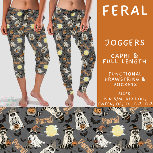 Batch #556 - Halloween 3 - Closes 7/15 - ETA mid Sept - Feral Full and Capri Length Joggers