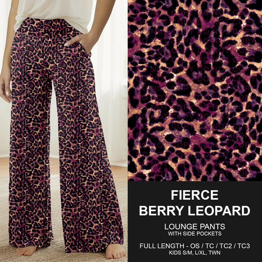 B260 - Preorder Fierce Berry Leopard Lounge Pants (Closes 11/09. ETA mid Jan.)
