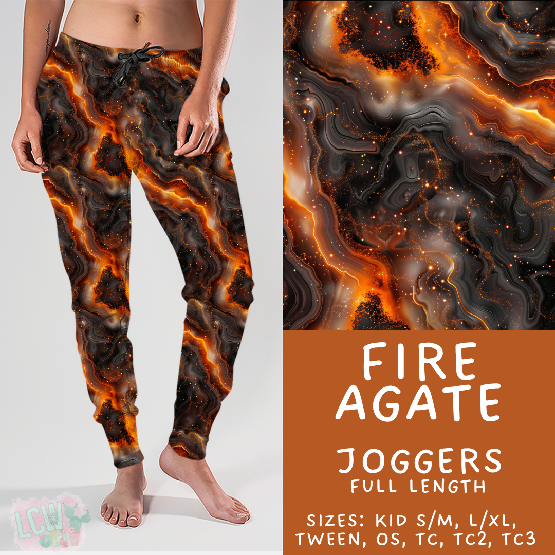 Batch #448 - Agate Collection - Closes 11/17 - ETA early Jan - Fire Agate Joggers