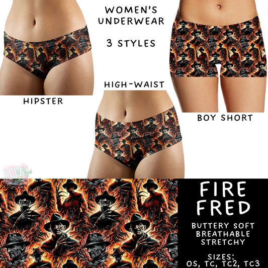 Batch #340 - Comfortable Underwear 4 - Closes 5/16 - ETA early July - Fire Fred Women's Underwear