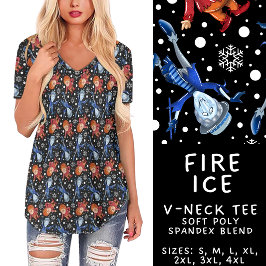 Batch #427 - August Request Run - Closes 10/9 - ETA late Nov - Fire Ice V-Neck Tee