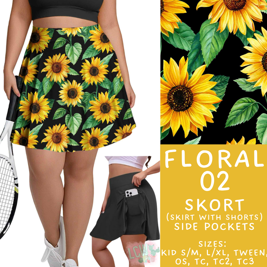 Batch #540 - May Flowers - Closes 6/8 - ETA early August - Floral 02 Skort