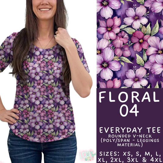 Batch #540 - May Flowers - Closes 6/8 - ETA early August - Floral 04 Everyday Tee