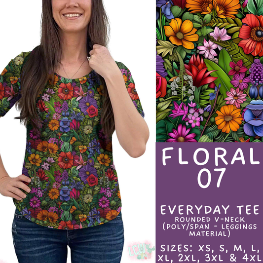 Batch #540 - May Flowers - Closes 6/8 - ETA early August - Floral 07 Everyday Tee