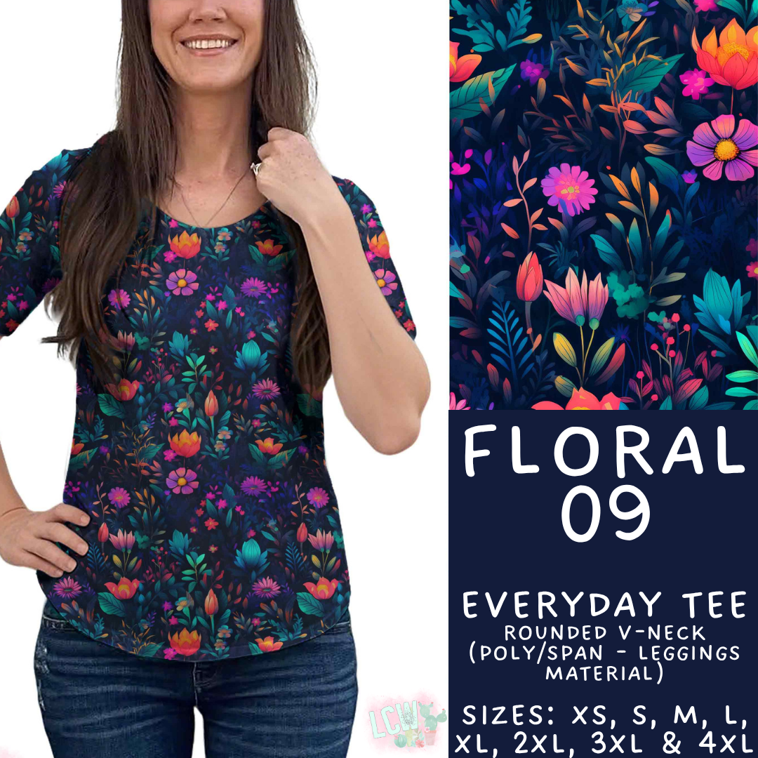 Batch #540 - May Flowers - Closes 6/8 - ETA early August - Floral 09 Everyday Tee