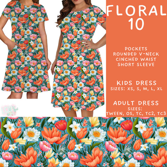 Batch #540 - May Flowers - Closes 6/8 - ETA early August - Floral 10 Adult & Kids Dresses