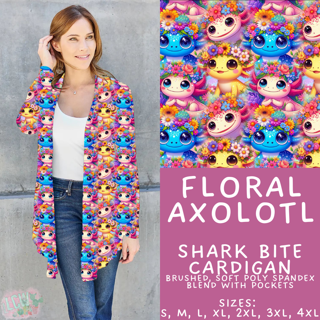 Batch #427 - August Request Run - Closes 10/9 - ETA late Nov - Floral Axolotl Cardigan