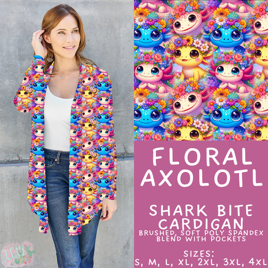 Batch #427 - August Request Run - Closes 10/9 - ETA late Nov - Floral Axolotl Cardigan