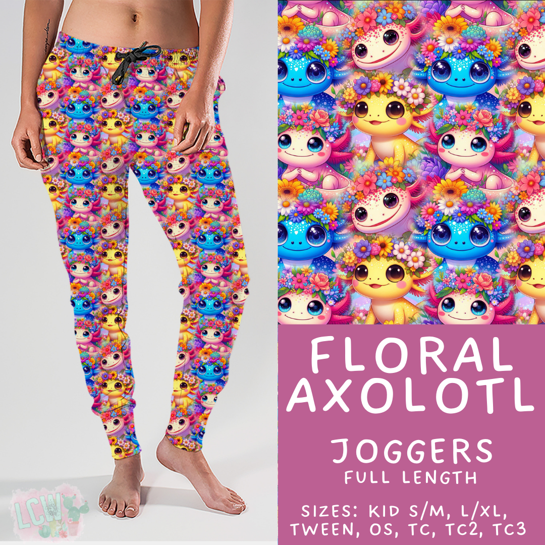 Batch #427 - August Request Run - Closes 10/9 - ETA late Nov - Floral Axolotl Joggers
