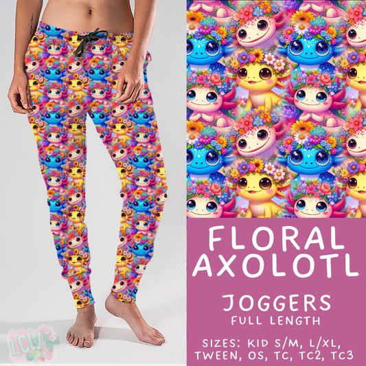 Batch #427 - August Request Run - Closes 10/9 - ETA late Nov - Floral Axolotl Joggers
