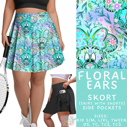 Batch #541 - Magical Faves 21 - Closes 6/10 - ETA mid August - Floral Ears Skort