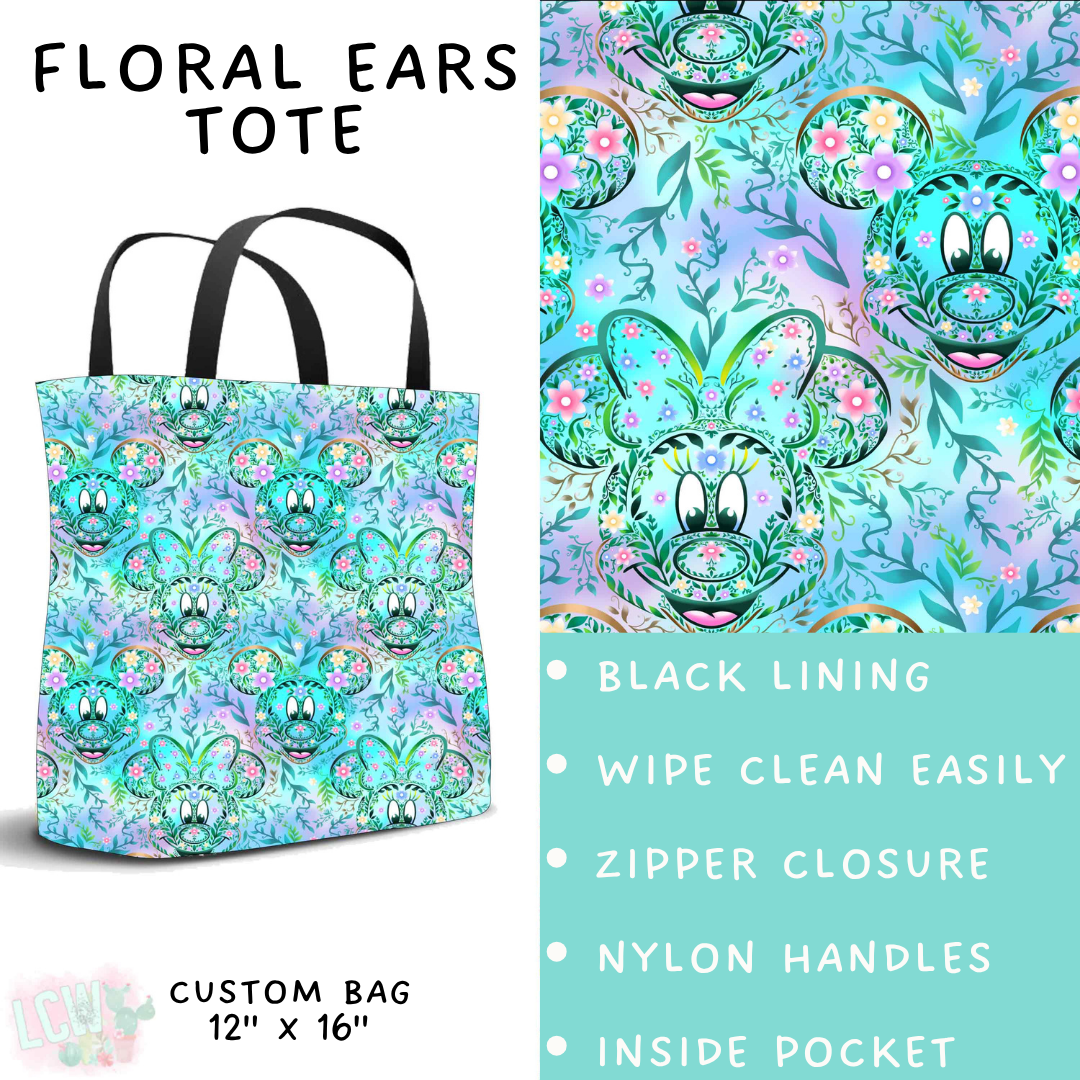 Batch #541 - Magical Faves 21 - Closes 6/10 - ETA mid August - Floral Ears Tote